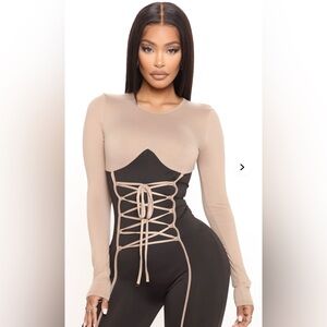NWT 💫 Lana Lace Up Jumpsuit